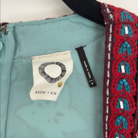 :Price Firm: Anthropologie Akemi + Kin Beaded Karina Dress in Blue - Picture 9 of 16